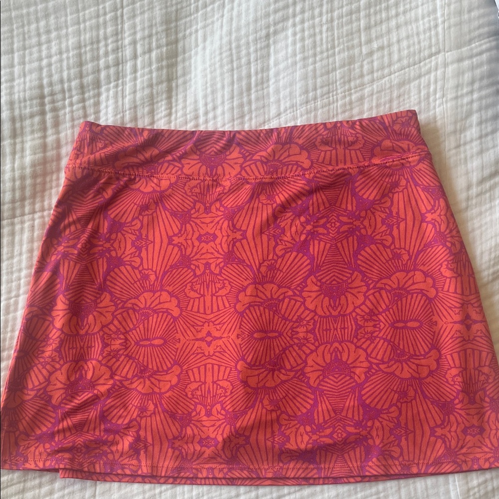 Lola Vibrant Orange and Purple athletic Skort - Picture 2 of 4